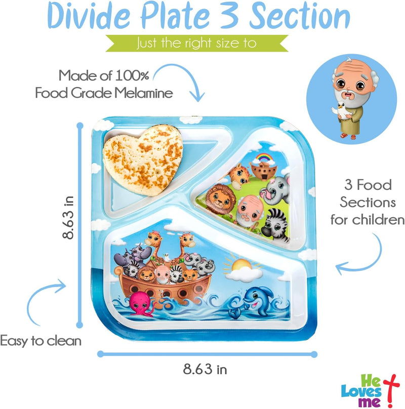 Divided Plate - Noah's Ark